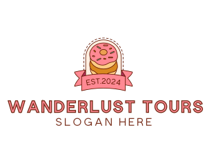 Donut Dessert Sweet logo design