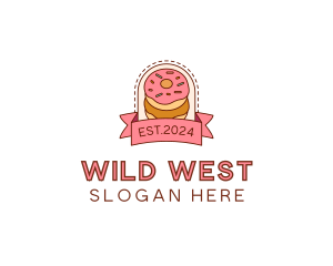 Donut Dessert Sweet logo design