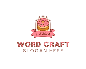 Donut Dessert Sweet logo design