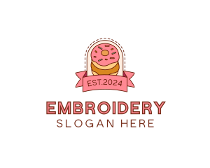 Donut Dessert Sweet logo design