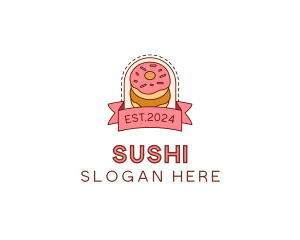 Donut Dessert Sweet logo design