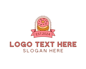 Banner - Donut Dessert Sweet logo design