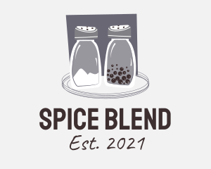 Seasoning - Salt & Pepper Shaker logo design