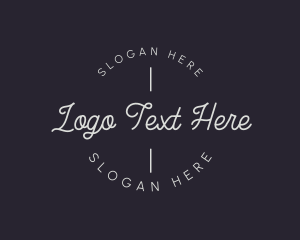 Cursive Round Business Logo