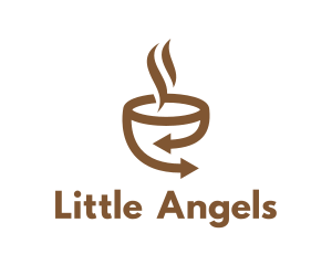 Coffee - Brown Coffee Arrow logo design