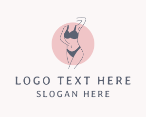 Hosiery - Lingerie Fashion Woman logo design
