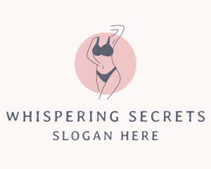 Intimate - Lingerie Fashion Woman logo design