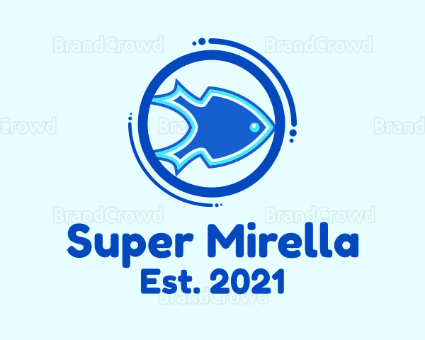 Blue Spear Fish Logo