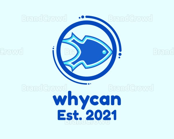 Blue Spear Fish Logo