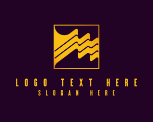 Wave - Industrial Business Wave logo design