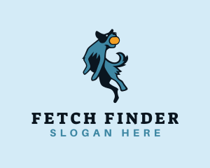 Dog Play Fetch logo design