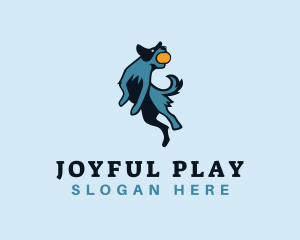 Playing - Dog Play Fetch logo design