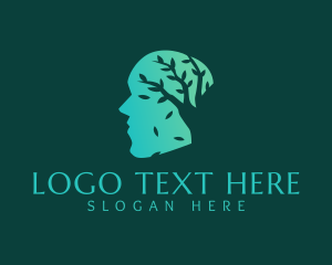 Face - Mind Plant Psychology logo design