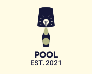Drink - Lampshade Bulb Wine Tavern logo design