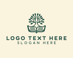 Bookworm - Academic Educational Book logo design