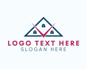 House - House Roofing Builder logo design