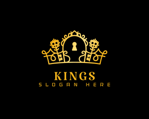 Royal Key Crown logo design