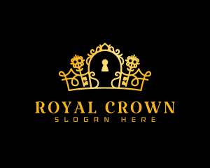 Royal Key Crown logo design