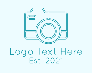 Video Camera - Minimalist Photography Camera logo design