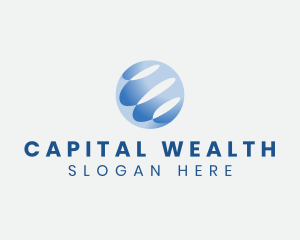 Capital - International Global Company logo design