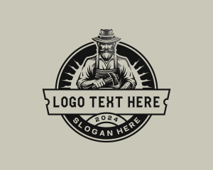 Craft - Blacksmith Forge Worker logo design