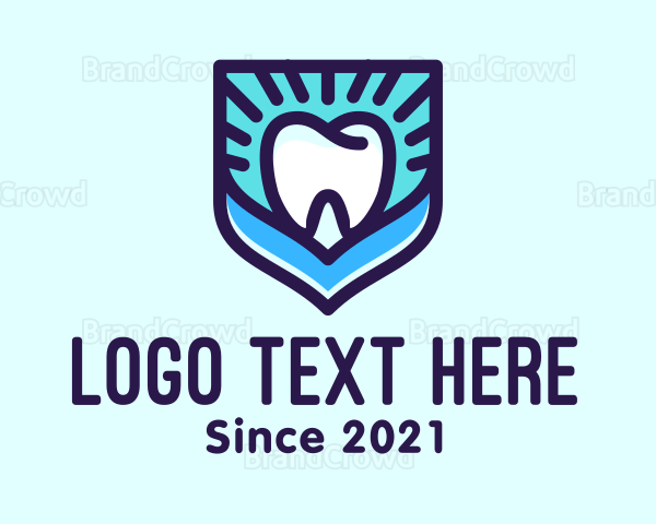 Dental Clinic Tooth Shield Logo