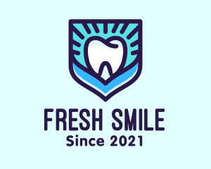 Toothpaste - Dental Clinic Tooth Shield logo design
