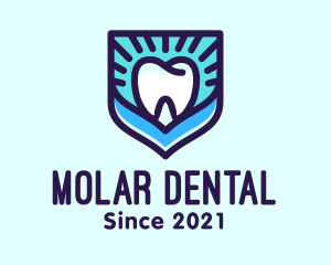 Molar - Dental Clinic Tooth Shield logo design