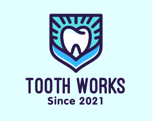 Tooth - Dental Clinic Tooth Shield logo design