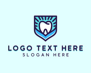 Dental Clinic Tooth Shield logo design