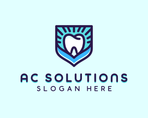 Dental Clinic Tooth Shield logo design