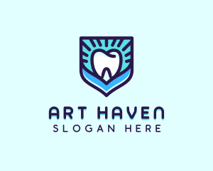 Dental Clinic Tooth Shield logo design