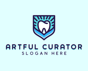 Dental Clinic Tooth Shield logo design