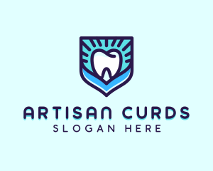 Dental Clinic Tooth Shield logo design