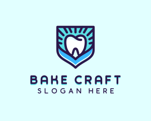 Dental Clinic Tooth Shield logo design