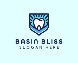 Dental Clinic Tooth Shield logo design