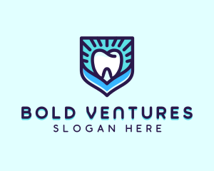 Dental Clinic Tooth Shield logo design