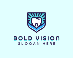 Dental Clinic Tooth Shield logo design