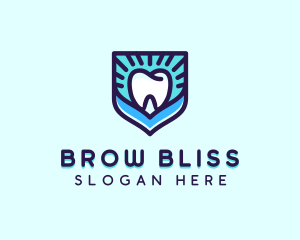 Dental Clinic Tooth Shield logo design