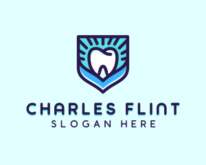 Dental Clinic Tooth Shield logo design