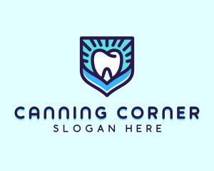 Dental Clinic Tooth Shield logo design