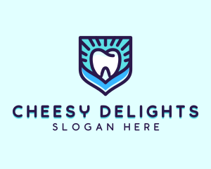 Dental Clinic Tooth Shield logo design