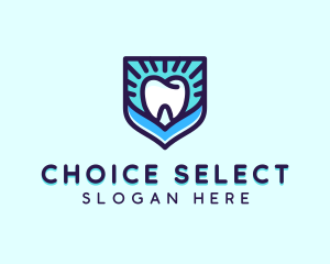 Dental Clinic Tooth Shield logo design