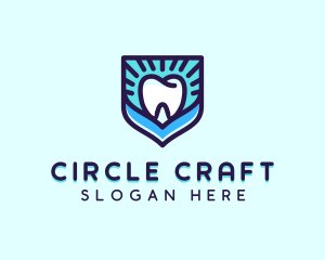 Dental Clinic Tooth Shield logo design