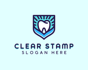 Dental Clinic Tooth Shield logo design