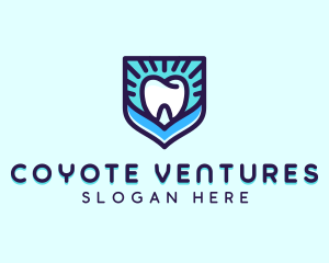 Dental Clinic Tooth Shield logo design