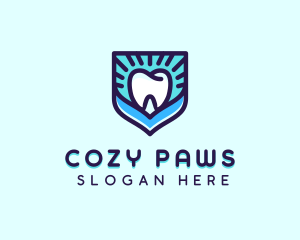 Dental Clinic Tooth Shield logo design