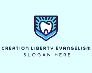 Dental Clinic Tooth Shield logo design