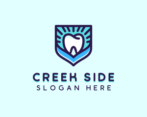 Dental Clinic Tooth Shield logo design