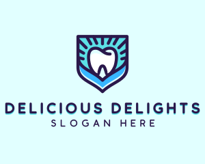 Dental Clinic Tooth Shield logo design